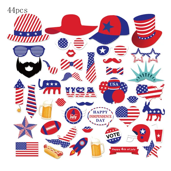 4 июля тема вечерние одноразовые наборы посуды Американский национальный флаг дизайнерские украшения наборы американский День Независимости вечерние принадлежности - Цвет: PZ164