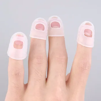 

4pcs Silicone Guitar Fingertip Protectors Reusable Anti-slip Finger Guards Guitar Accessories For Ukulele Guitar Players