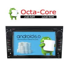 A-sure Android 6.0 Radio DVD GPS para OPEL Astra Vectra Vivaro Meriva Zafira Antara con 8 core CPU 32 GB ROM DAB + RDS SWC