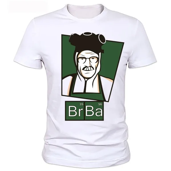 Футболка с надписью «Breaking bad», высокое качество, круглый вырез, Гейзенберг, Мужская футболка, короткий рукав, принт, Повседневная футболка с надписью «breaking bad», футболка для мужчин
