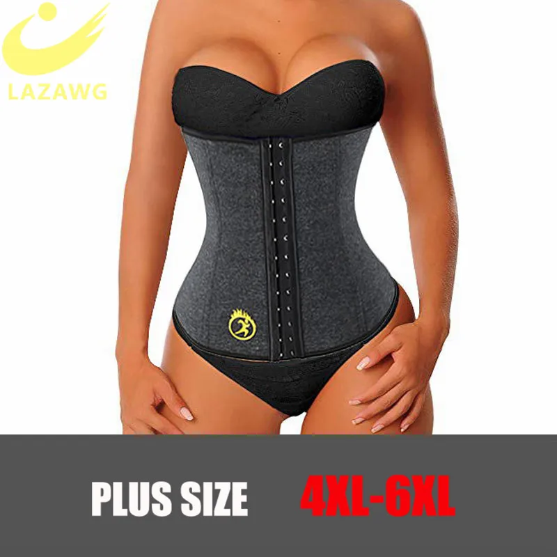 

LAZAWG Women Waist Trainer Tummy Control Belt Waist Cincher Neoprene Sauna Sweat Strap Slimming Body Shaper Girdle Plus Size 6XL