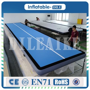 

Free Shipping 12x2x0.2m+2x1x0.2m Inflatable Air Floor Inflatable Tumbling Mat For Outdoor sports Free One Pump