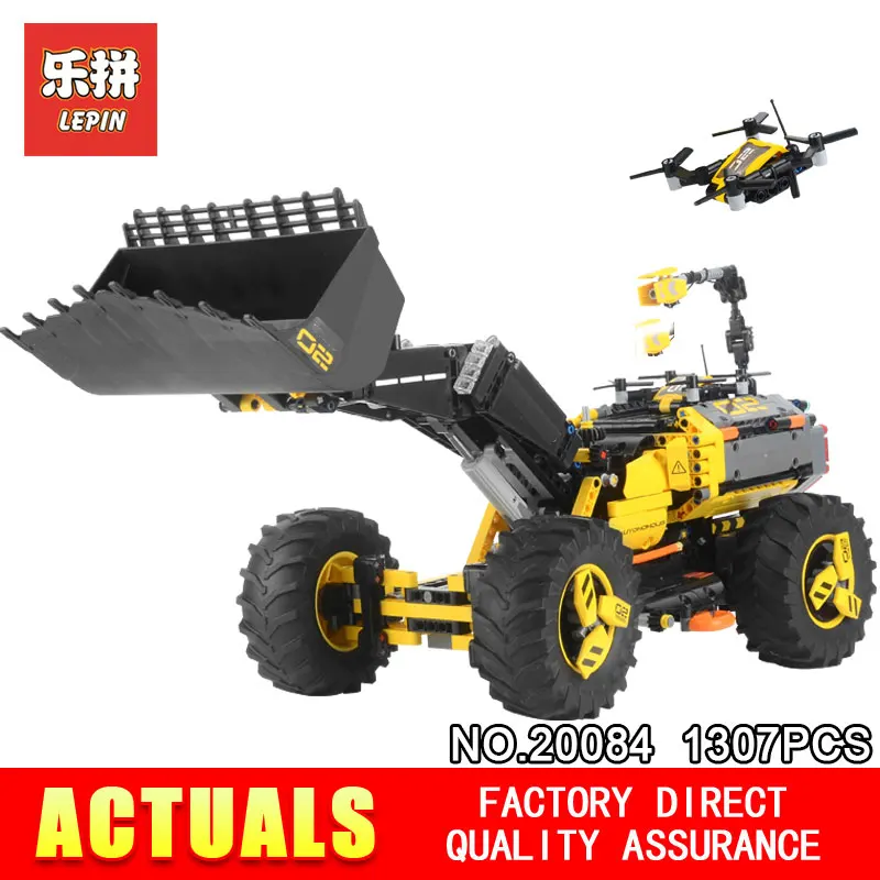 

Lepin 20084 2 in 1 Technic Series Volvo Concept Wheel Loader ZEUX Compatible 42081 Model Blocks Building Bricks Educational Toys