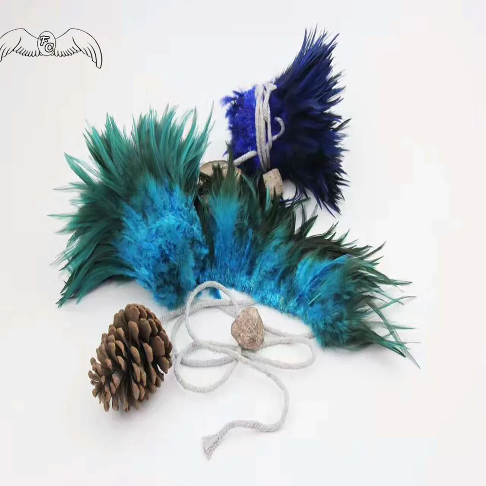 900 шт/комплект 5-" Натуральный Куриный перо натянутый Hackle перо обрезанная лента для карнавального костюма DIY ремесло украшения