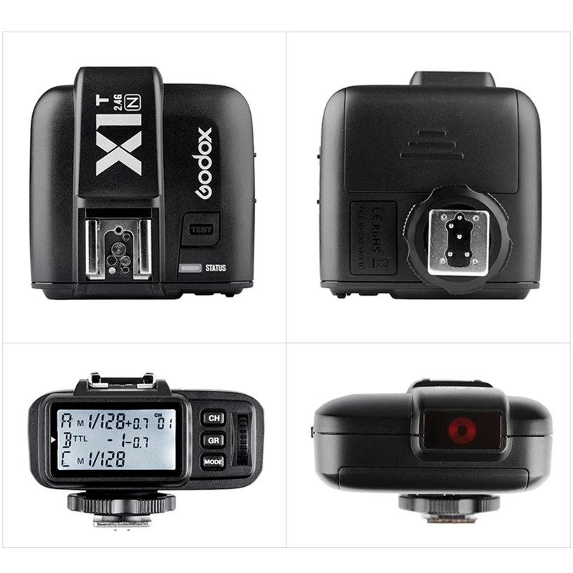 Godox X1T триггер для вспышки с X1T-N ttl 2,4G Беспроводной 1/8000 s HSS 32 Каналы Камера передатчик для Nikon d3300 d3200 d5100 d7200