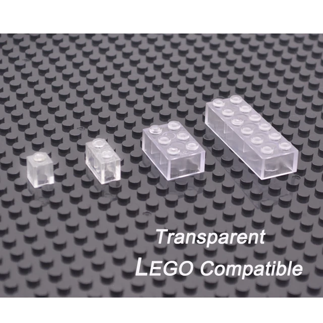 Compatible With LEGO Blocks Clear Transparent DIY Model Building Bricks