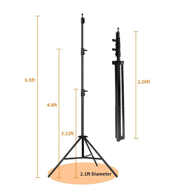 50 70 160 200CM Photography Tripod Light Stands Photo Studio Relfectors Softboxes Lights Background