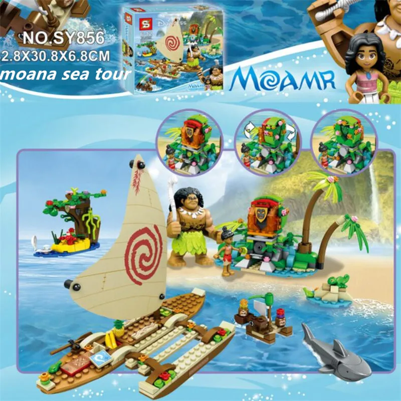 Vaiana SY856 Princess Moana Ocean Voyage Building Blocks Classic for