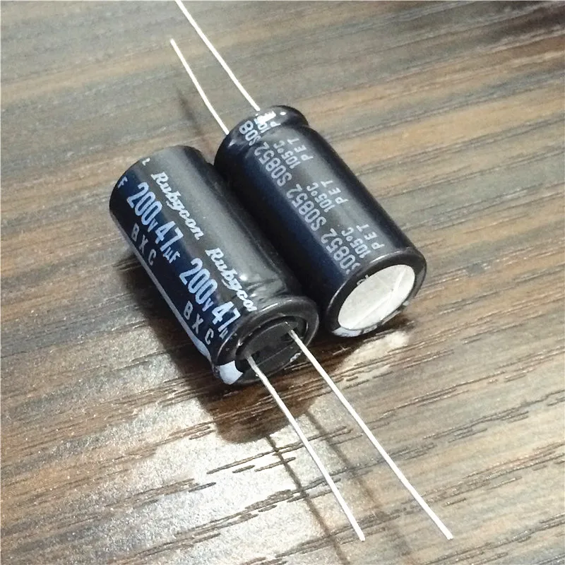 25 pcs 47uf 6.3v SMD Rubycon electrolytic capacitors