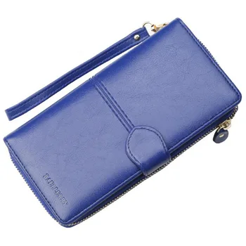 

Baellerry Wallet PU Leather Fashion Women Wallets Long Designer Brand Coin Purse Lady Wallet Female Card Holder Blue Red Clutch