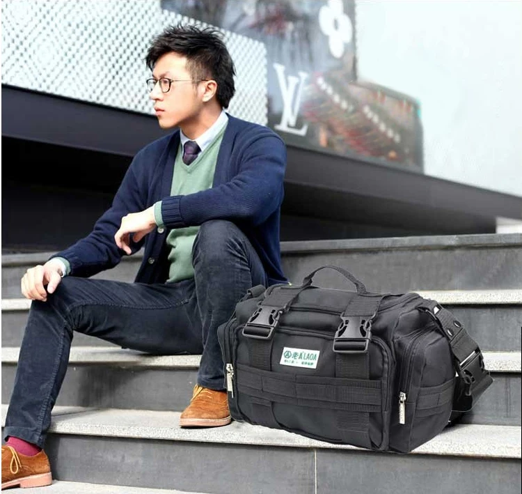 LAOA Electrician Bag 15 Inch Double Layers Thicken Top Wide Mouth Oxford Waterproof Wear-resisting Bag Tools Bag bike tool bag