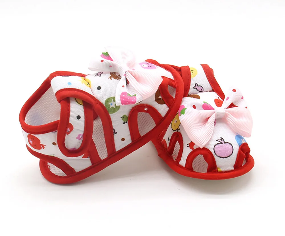 Милая обувь для маленьких девочек; модная летняя Удобная нескользящая обувь с бантом и мягкой подошвой для малышей; доступная обувь; chaussure bebe fille