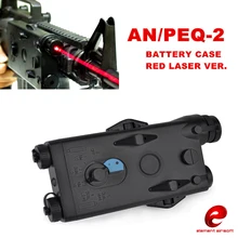 Страйкбол Тактический PEQ-2 чехол батарея коробка красный лазер Ver для 20 мм рельсы без функции L100mm* W65mm* H20mm PEQ Box