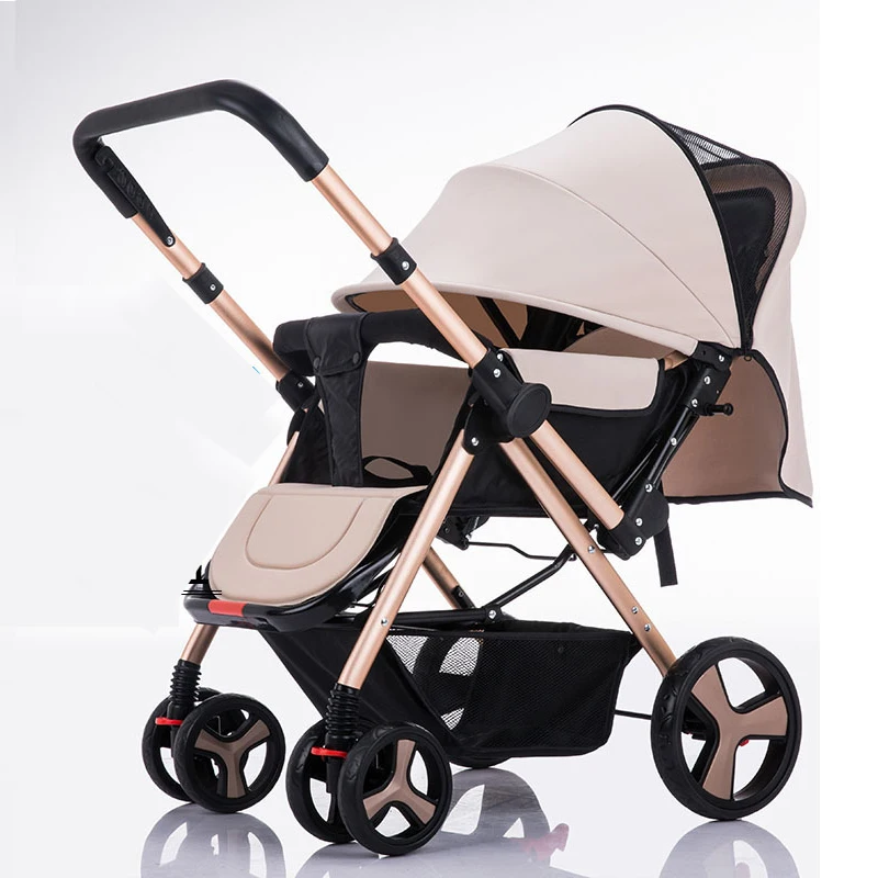 

Baby stroller four-wheel two-way reclining folding child stroller