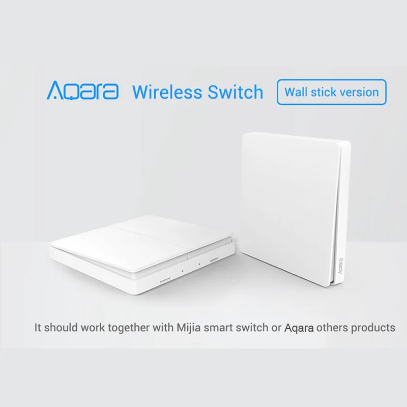 Умный Домашний Светильник Xiaomi Aqara Mijia с одним пожарным проводом ZigBee, беспроводной ключ, настенный выключатель через приложение для смартфона