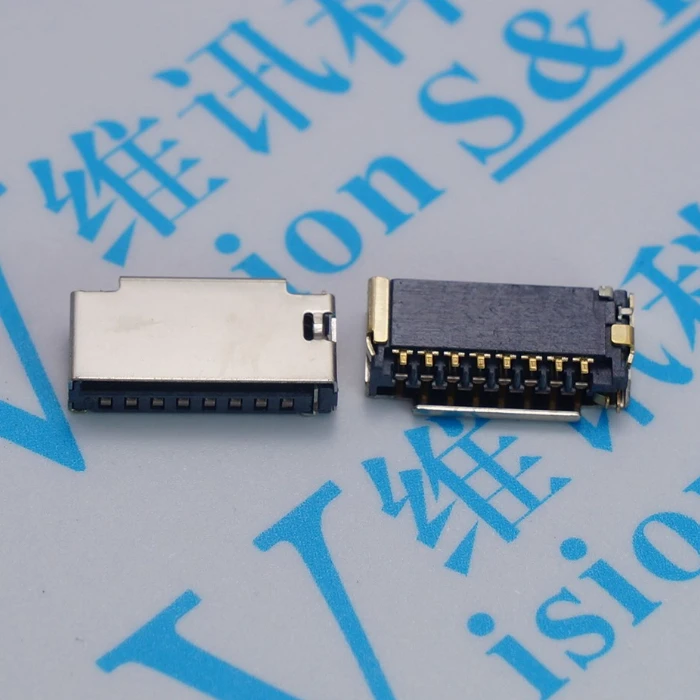 10 шт./лот, короткие TF карты, мини MICRO SD с детектором, разъем для разъема памяти