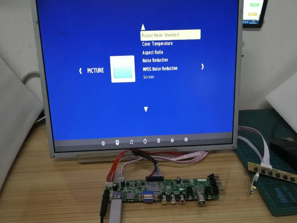 DVB-T2/DVB-T/DVB-C ЖК цифровой телевизор драйвер плата контроллера комплект 17," N173O6-L02 B173RW01 1600*900 ЖК-плата контроллера DIY Kit