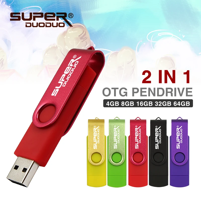 

Colorful 2 in1 OTG pendrive usb flash drive 4gb 8gb 16gb 32gb 64gb 128gb OTG metal flash usb stick pen drive memory stick