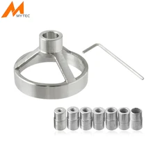 MYTEC 90 Degree Drill Guide 5/6/7/8/9/10/12mm Drill Bit Hole Puncher Locator Jig Stainless Steel Bushing Woodworking Tools 
