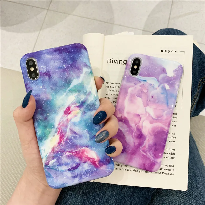 Мраморный чехол для Coque iphone XS MAX из мягкого ТПУ задняя крышка 6 S 7 8 Plus X XR защитный |