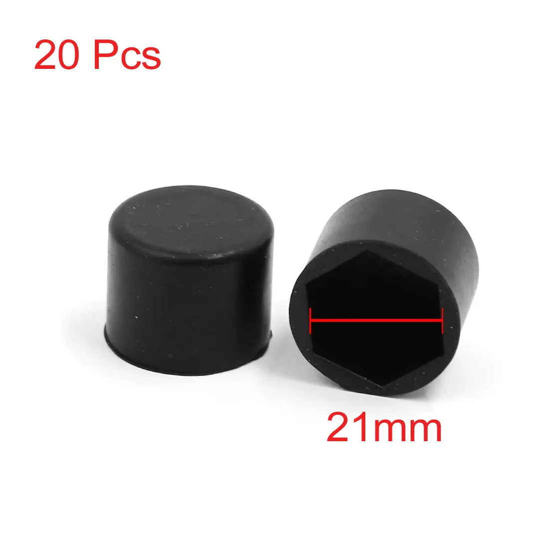 Buy 20Pcs Universal Black Silicone Wheel Lugs Nuts