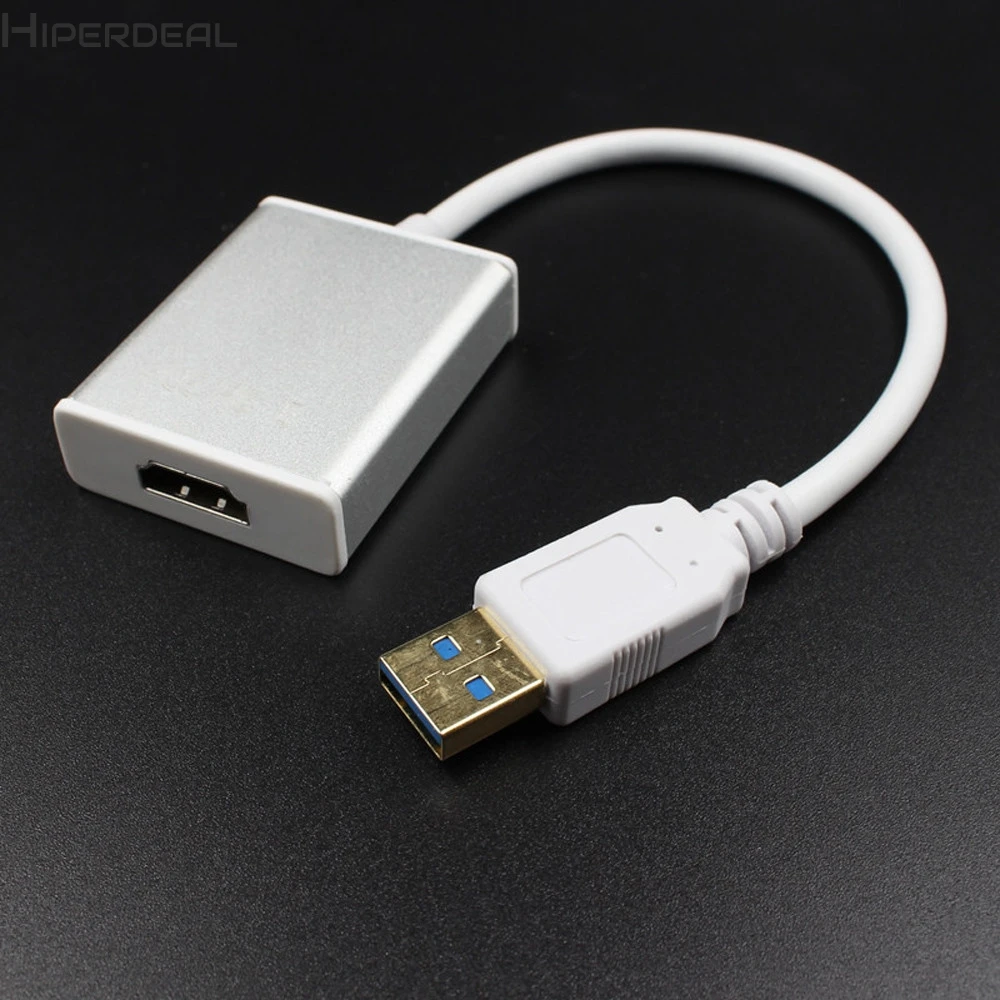 

HIPERDEAL USB 3.0 To HDMI HD 1080P Video Cable Adapter Converter For PC Laptop HDTV TV PVC HW