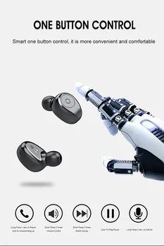 

F9-5 TWS Wireless Bluetooth Earphone Mini Mic Earbuds 8D Stereo Noise Cancelling Headset LED Charger Display Earpiece for Iphone