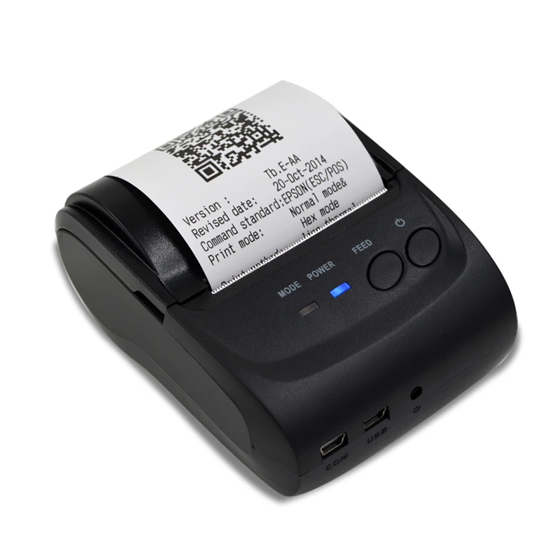 RS232 и USB mini мобильного портативный термопринтер Билл pos58 принтер без батареи для такси HS-584SU