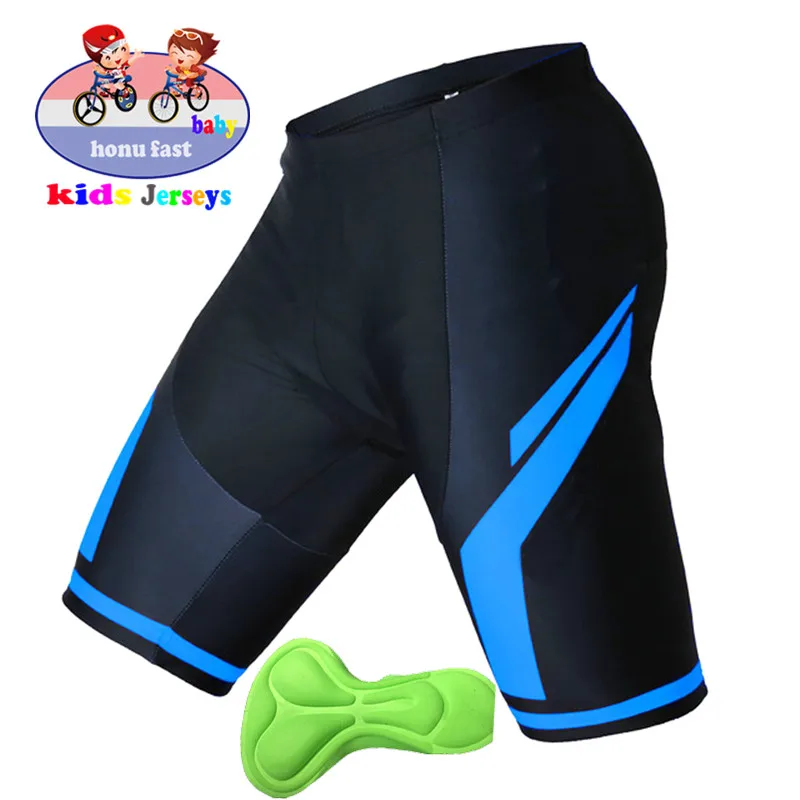 Летнее Детское удобное нижнее белье для велосипеда, велошорты с 3d-подкладкой, детские шорты для велоспорта - Цвет: kids pants4