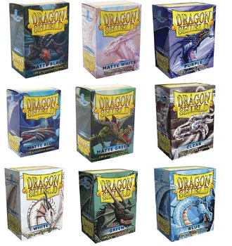 

100pcs/Pack 66x91mm Dragon Shield Sleeves Colorful Matte Cards Sleeves Holder Card Protector for Board Game Trading cards Sleeve