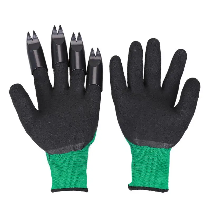1 пара садовых перчаток с кончиками пальцев коготь ABS пластиковые перчатки Быстрый земляной завод для домашняя теплица копания посадки - Цвет: Style G 4
