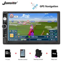 Jansite 7 "1080 P автомобиля Радио DVD gps MP5 плеер цифровой мультимедиа сенсорного экрана зеркало 2 din Авторадио автомобиля с сзади камера