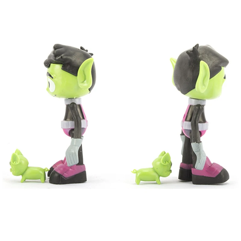 Teening Titanes Go Robin Beast Boy Raven Cyborg экшн-Фигурки Игрушки для девочек и мальчиков Рождественский подарок 7 шт./компл