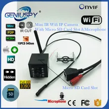 2.0MP 1080P IR Night Vision 940nm Mini Wireless IP Camera Sd Card Slot Wifi Motion Detection CCTV Security P2P Onvif Microphone