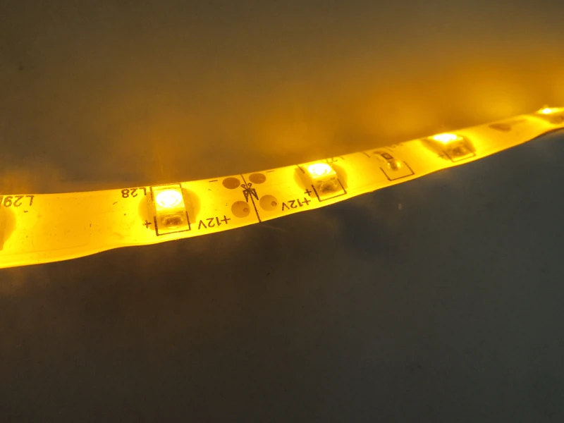 5 м/рулон 12 в 60 светодиодный s/M Желтый светильник лента 3528 SMD белый