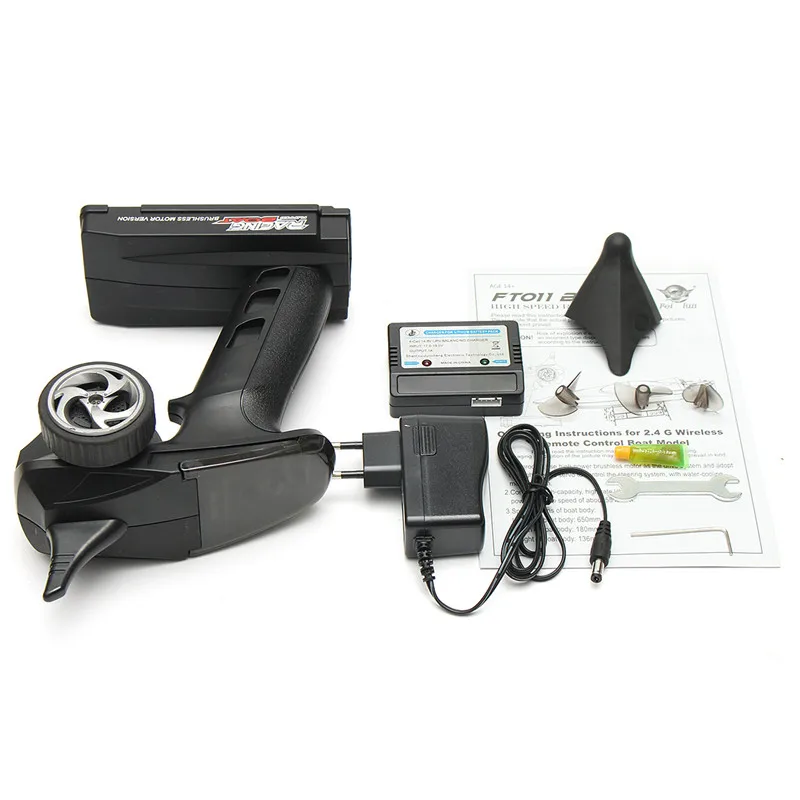 Feilun FT011 65CM 2.4G 50 km//h Water Cooled Brushless Motor RC Racing Boat