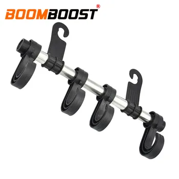 

Car Seat Headrest Hanger 6 Hooks Holder Convenient Vehicle Auto for Bag Purse Cloth Fastener Clip Interior Accessories
