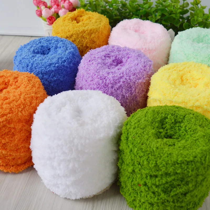 Super Soft Smooth Chunky Acrylic Double Knitting Wool Yarn ColorfulSkein Ball...