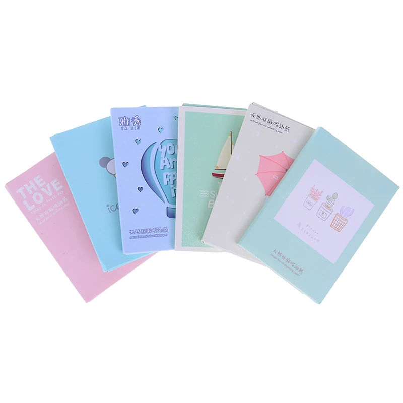 Korea Cute Cartoon Absorb Blotting Facial Cleanser Face Tools 50PCS Tissue Papers Makeup Cleansing Oil Absorbing Face Paper