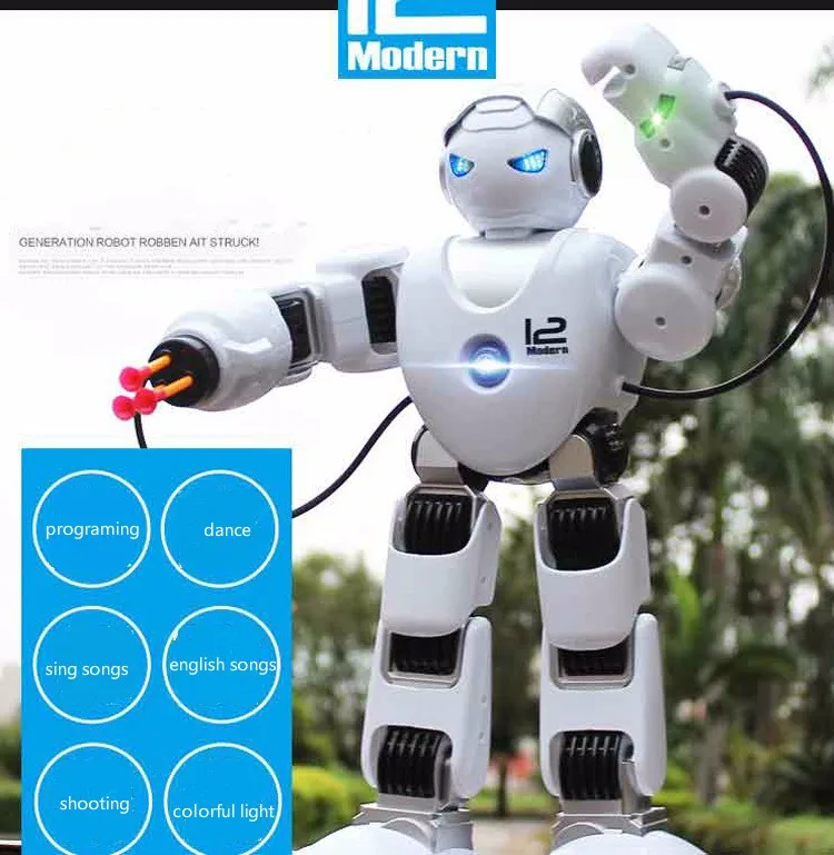 

Cdragon USB Charging Dancing Gesture shooting Control RC Robot Toy Blue Pink for Children Kids Birthday Gift Present