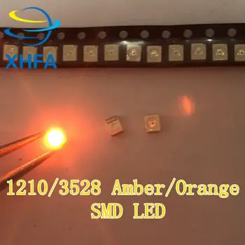 

100pcs 1210 3528 Orange SMD Chip LED 20mA 2V Super Bright LED Light Emitting Diode Lamp SMT Surface Mount LED Bead for PCB Board