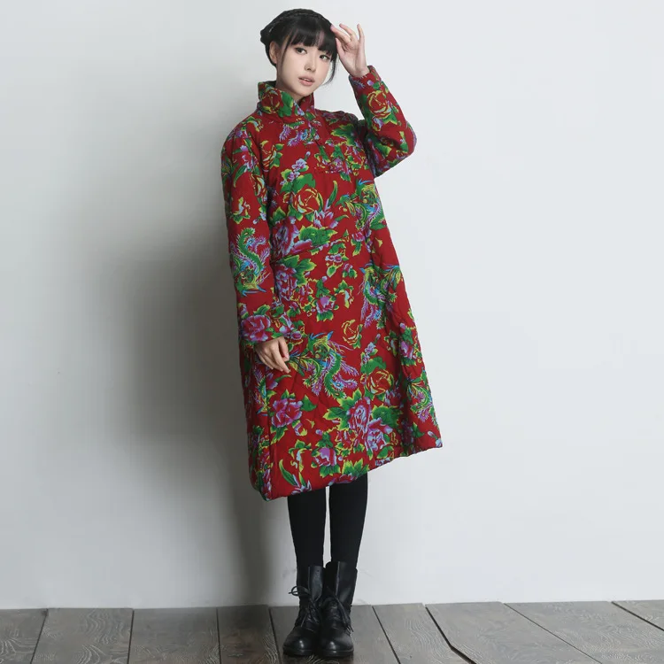 bust 108 cm 108 winter new printing plate buttons to do the old stand up