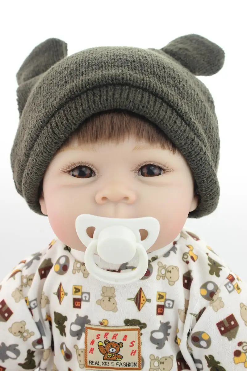Игрушка кукла &quotмальчик с соской&quot 55 см. силиконовая известный бренд|boy doll toy|doll