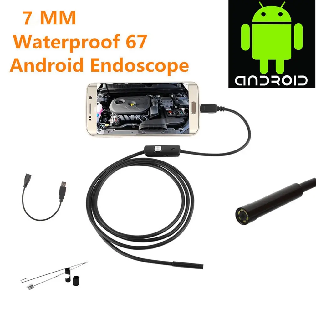 

1/2/3.5/5/10m WIFI Endoscope Waterproof Borescope Inspection Camera 8 LED For Android Long Effective Focal Length
