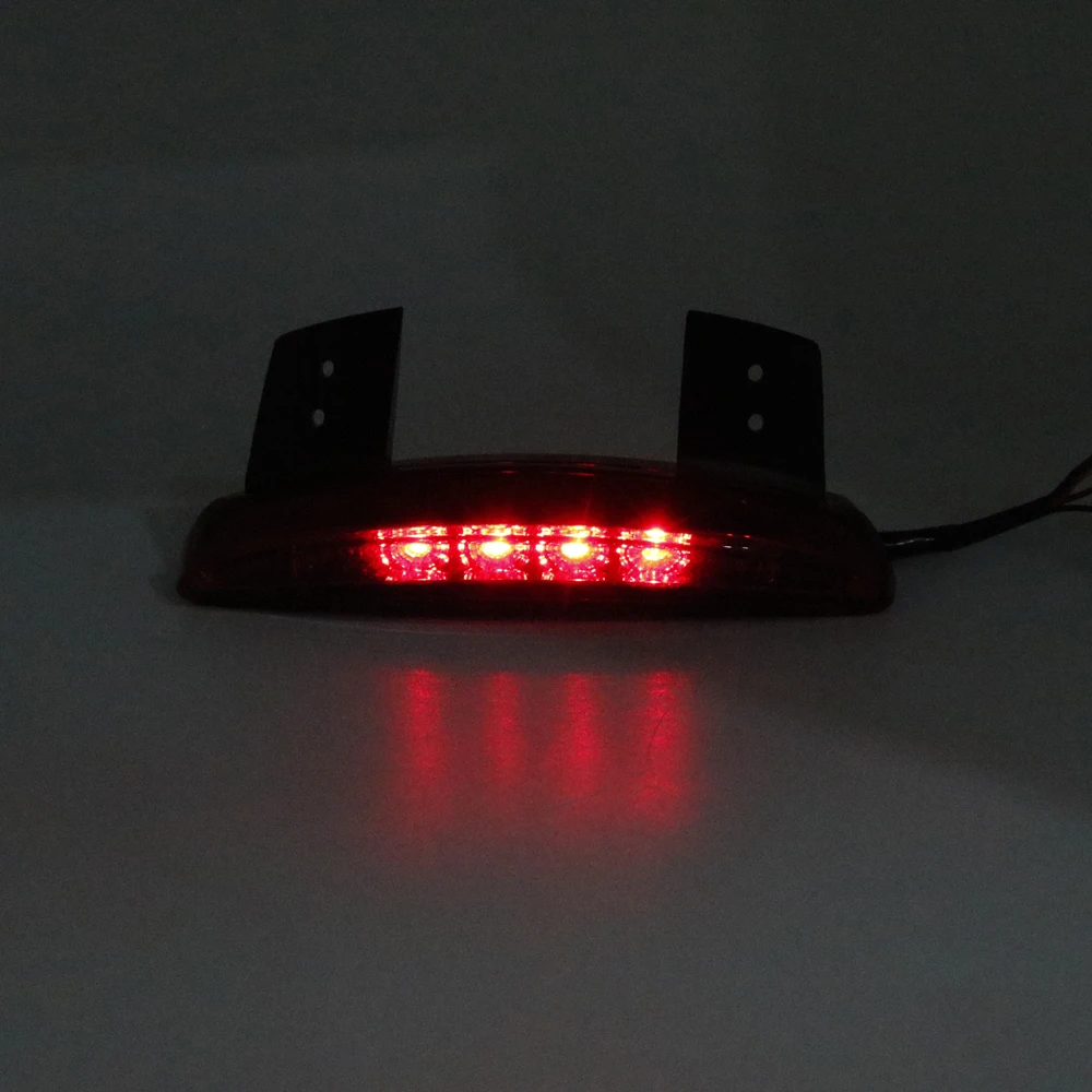 1pcs Motorcycle LED Red Lighting Chopped Fender Edge Smoked Tail Light Signal Light for Harley Sportster XL 883N XL1200V XL1200X (13)