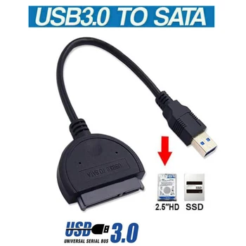 

High Quality Adapter SATA III USB2.0 3.0 Cable External Hard Drive USB to Serial ATA 22pin Converter Hard Disk for 2.5" HDD/SSD