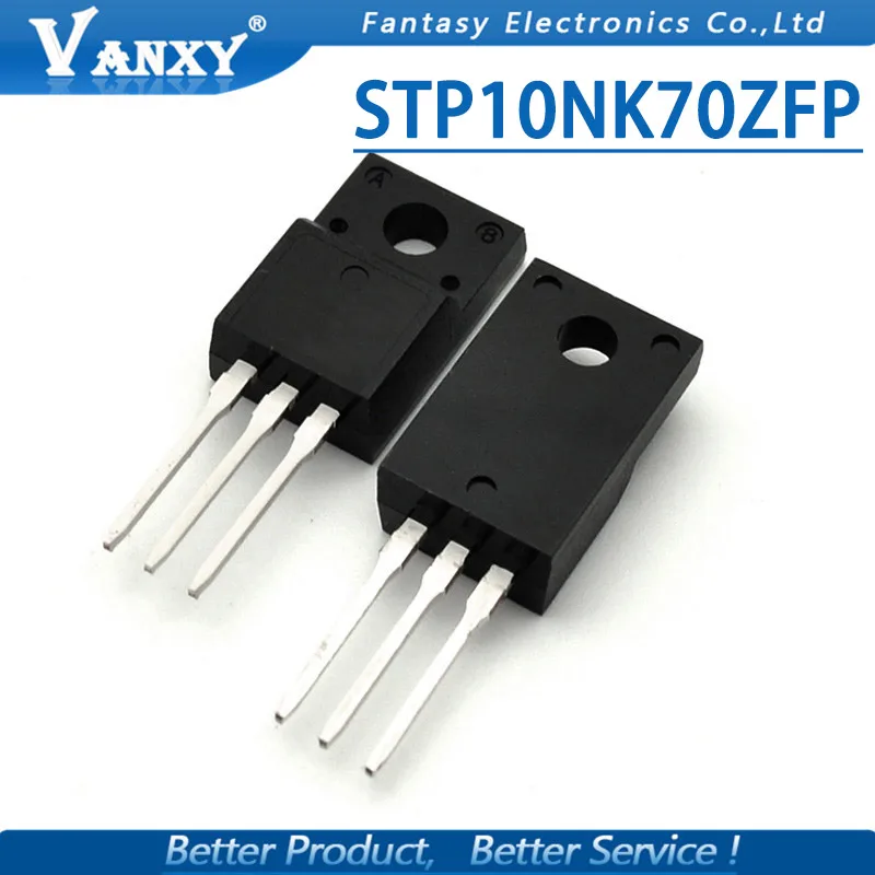 10 шт. STP10NK70ZFP новый оригинальный комплект из для модели P10NK70ZFP STP10NK70 TO 220 10NK70