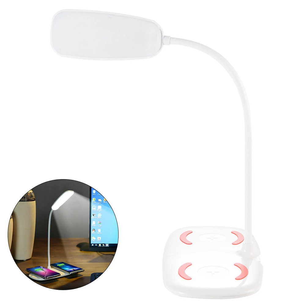 

LED Table Lamp Wireless Charger For iPhone X XR XS MAX 8 Fast Charging Foldable Touch Sensor Desk Night Lamp Charger For Samsung