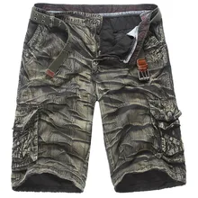 Дропшиппинг Для мужчин камуфляж Шорты для женщин плюс Размеры 29-38 летний Армия CARGO Шорты для женщин тренировки Шорты для женщин Свободные повседневные штаны без пояса