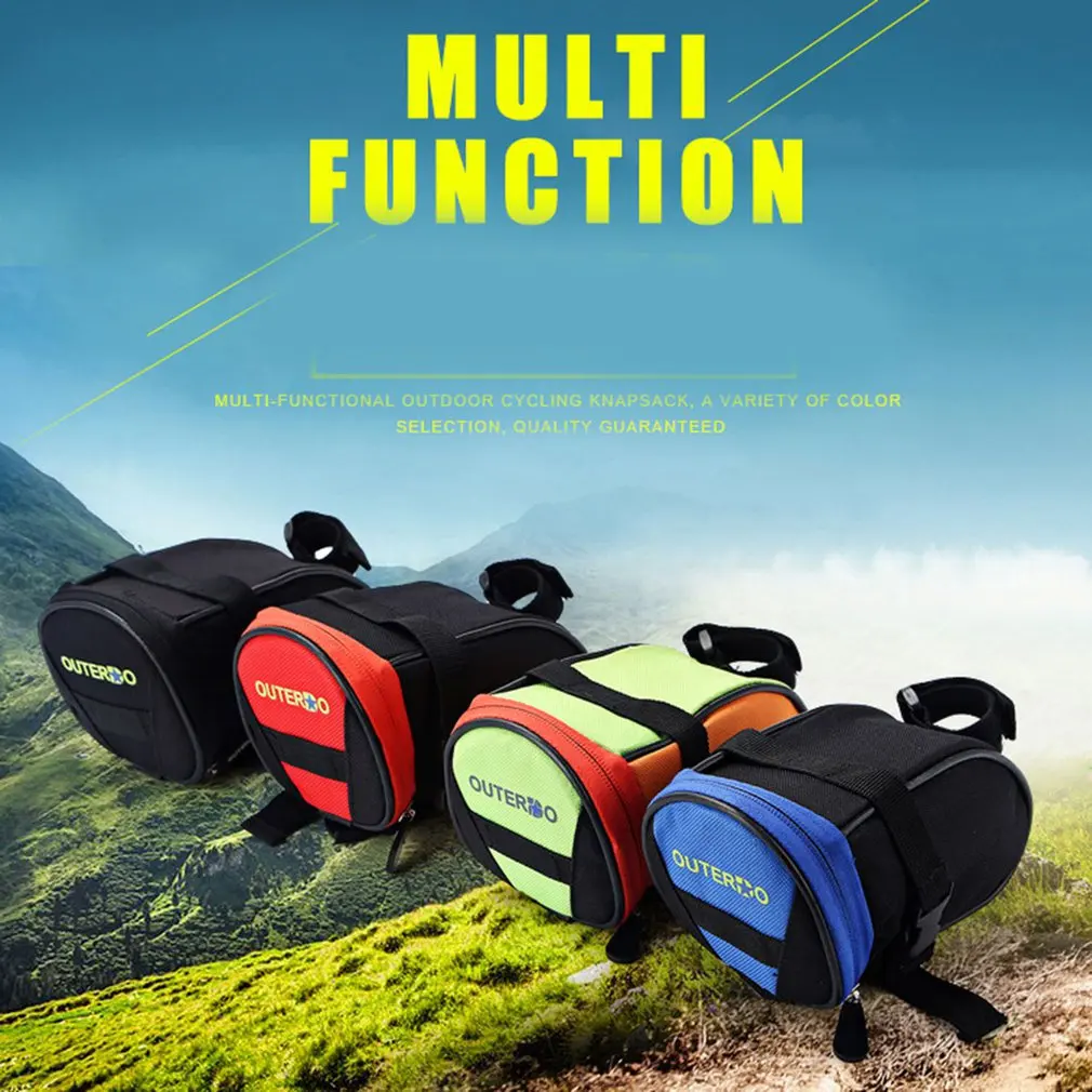 Flash Deal Bicycle Saddle Bag Waterproof Bike Rear Bag Universal Cycling Rear Seat Tail Bag Durable Bike Accessories 1
